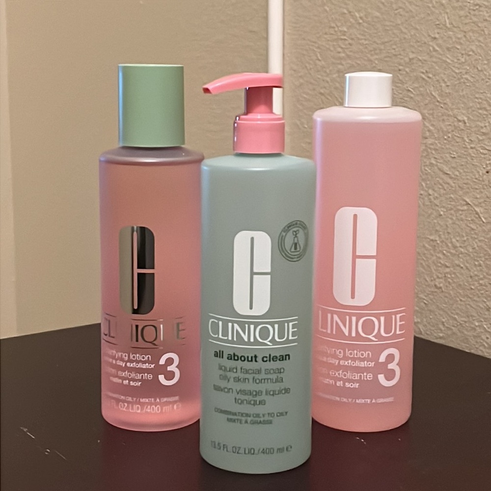 Clinique Type 3 Combo/Oily Cleanser and Clarifying lotion